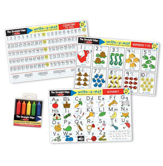 Melissa and Doug Alphabet and Numbers Learning Mats Set