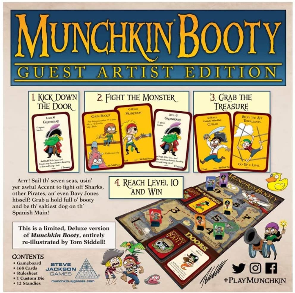 Munchkin Booty Guest Artist Edition Great Escape Adventures ~ Board Games And Escape Rooms